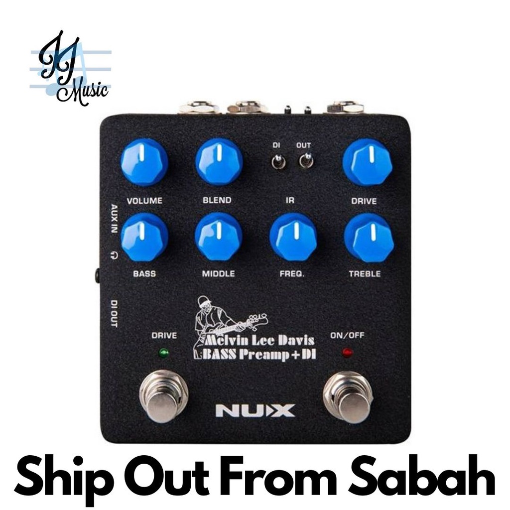 NUX NBP-5 Melvin Lee Davis Bass Preamp + DI (NBP5 / NBP 5 / Bass DI ...