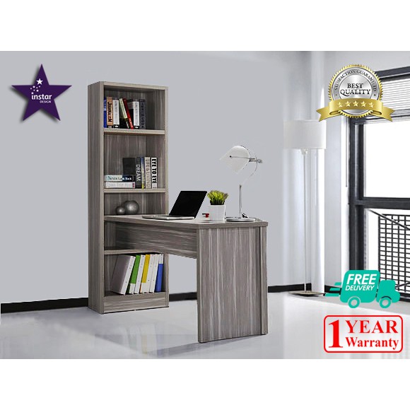 Instar Design Mika Office Table Study Desk With Book Shelf Type