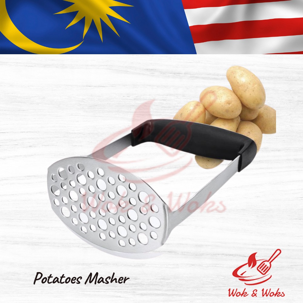 Heavy Duty Potato Masher/Burger Press / Penekan Kentang Mashe Keluli