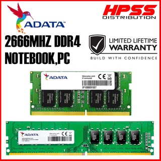 ADATA RAM 4GB / 8GB DDR4 2666MHz RAM SODIMM / LODIMM MEMORY NOTEBOOK / LAPTOP / DESKTOP PC KINGSTON RAM