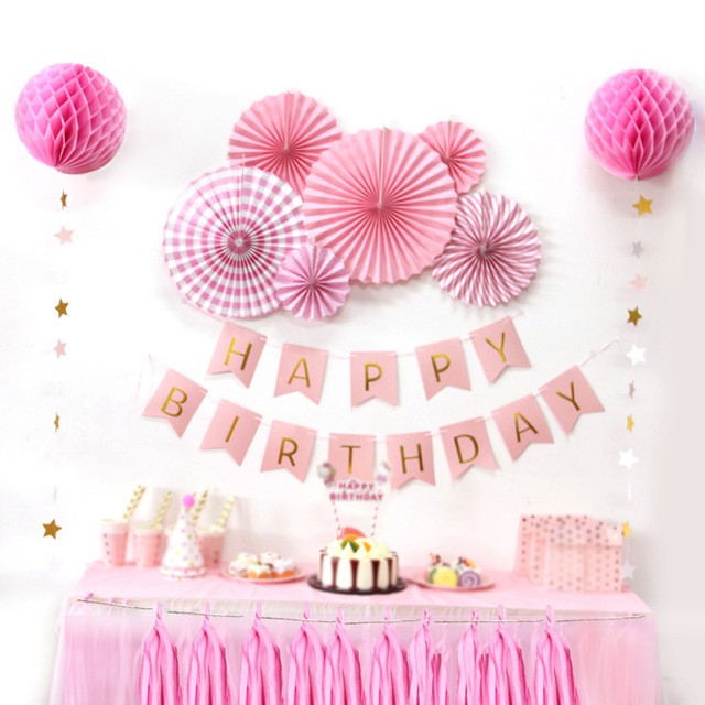 paper fan party decorations
