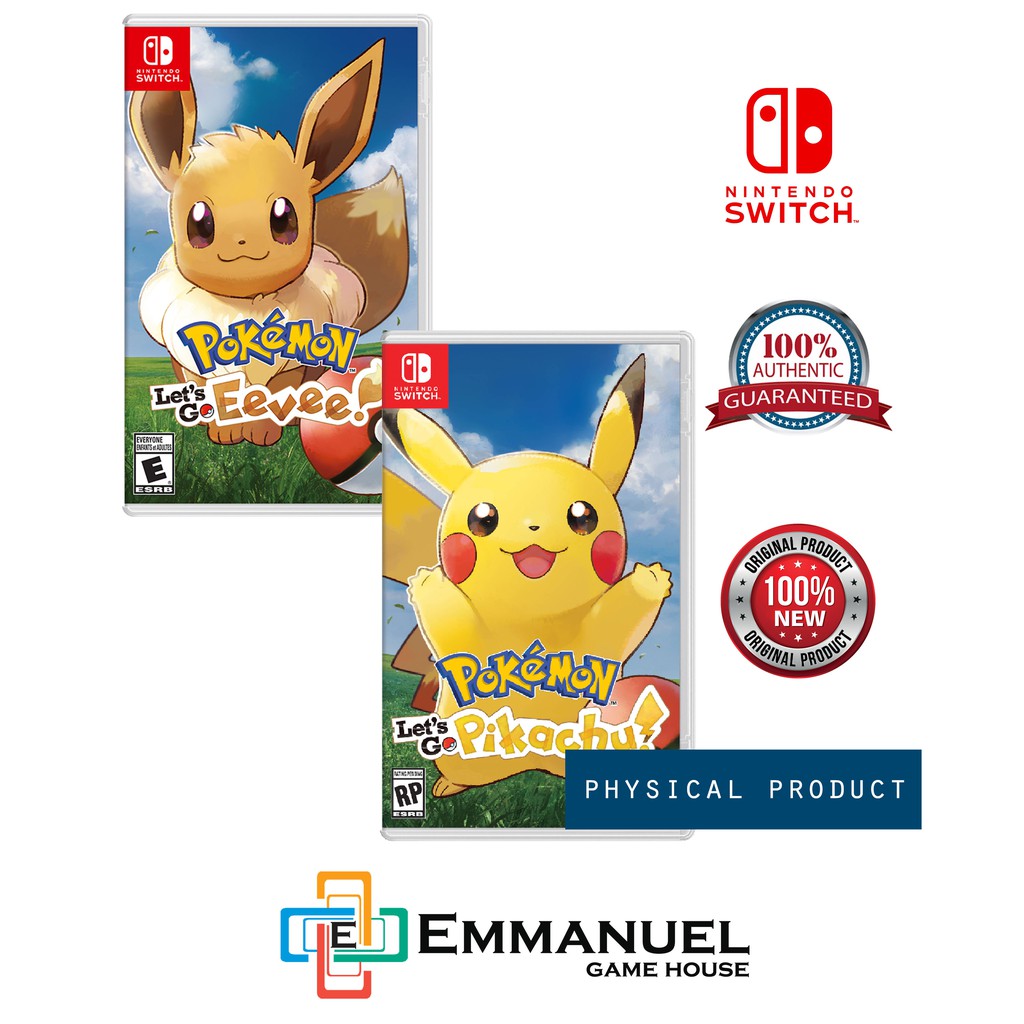 nintendo switch and let's go pikachu