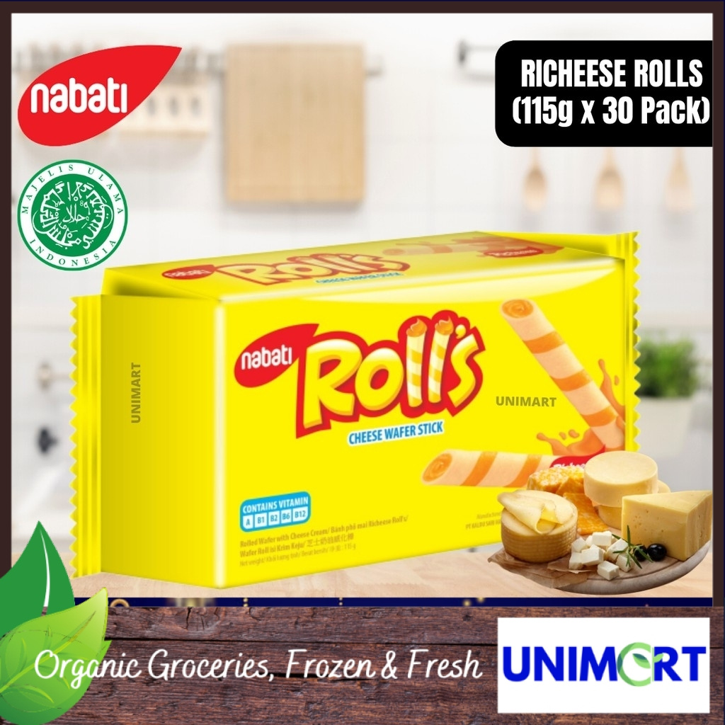 Nabati Richeese Cheese Rolls 115g Roll Berperisa Keju 1 Pack Shopee Malaysia