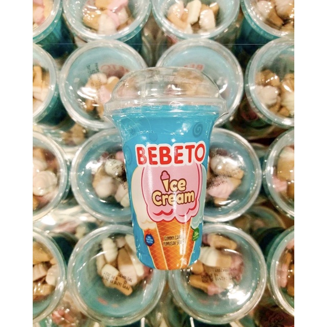 BEBETO Jelly Gum Ice Cream Cone 120g Halal Shopee Malaysia