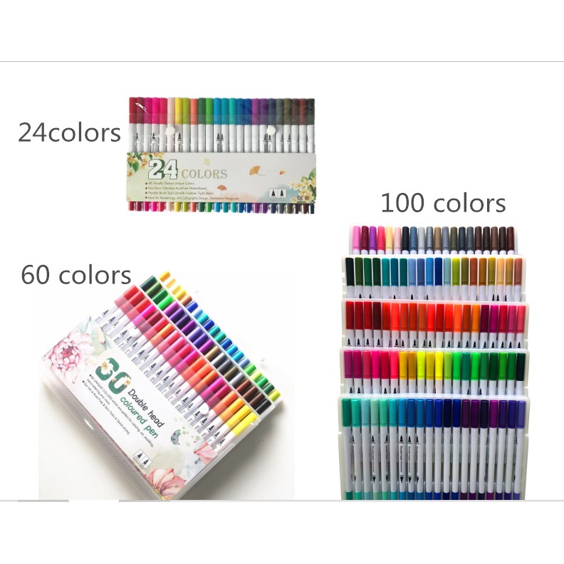 coloured drawing pens