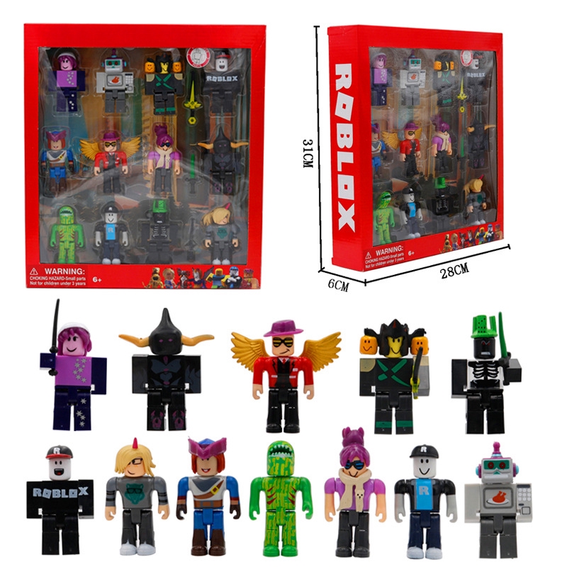 12pcs Game Roblox Characters Figures Toy Playset Kid Christmas Gift Collection Action Figures Toys Hobbies - roblox christmas toy game