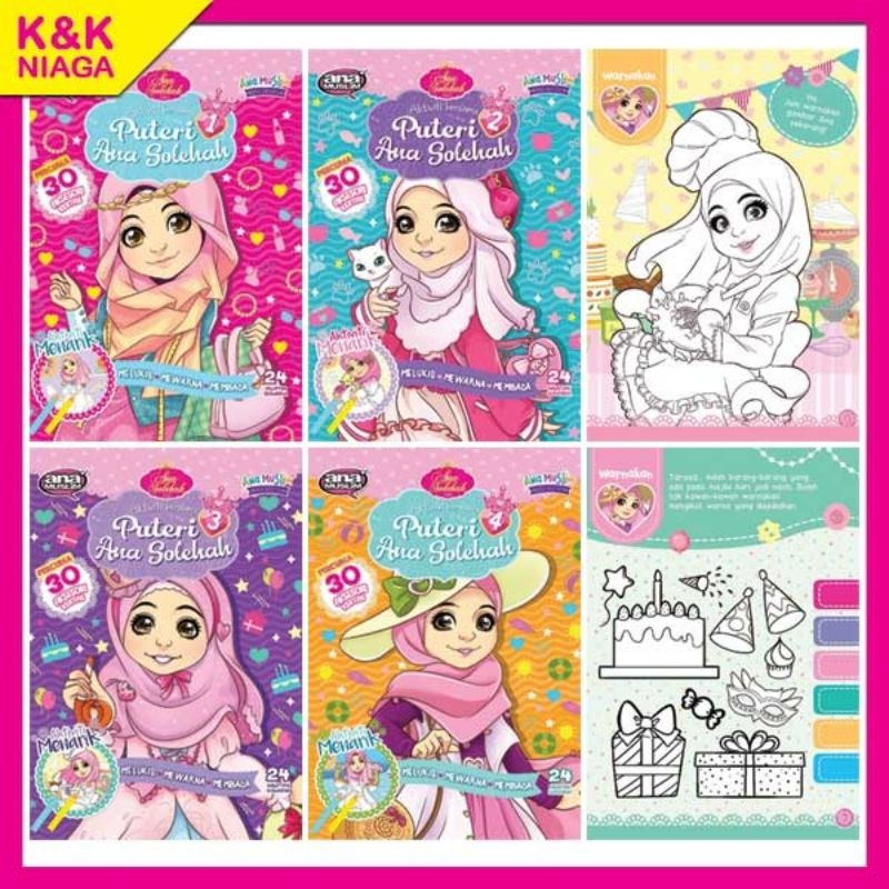 Buy Buku Aktiviti Seni Mewarna Kanak-kanak Ana Muslim Aktiviti 