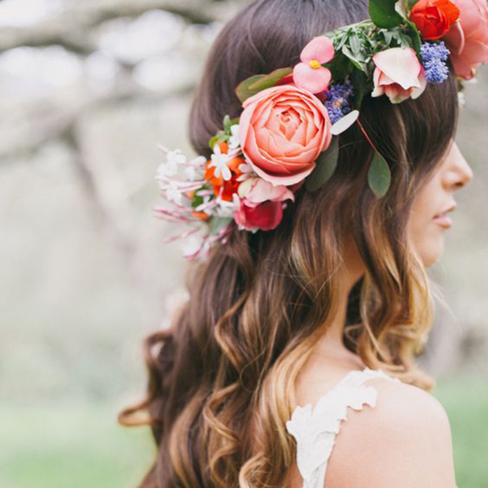 large flower crown