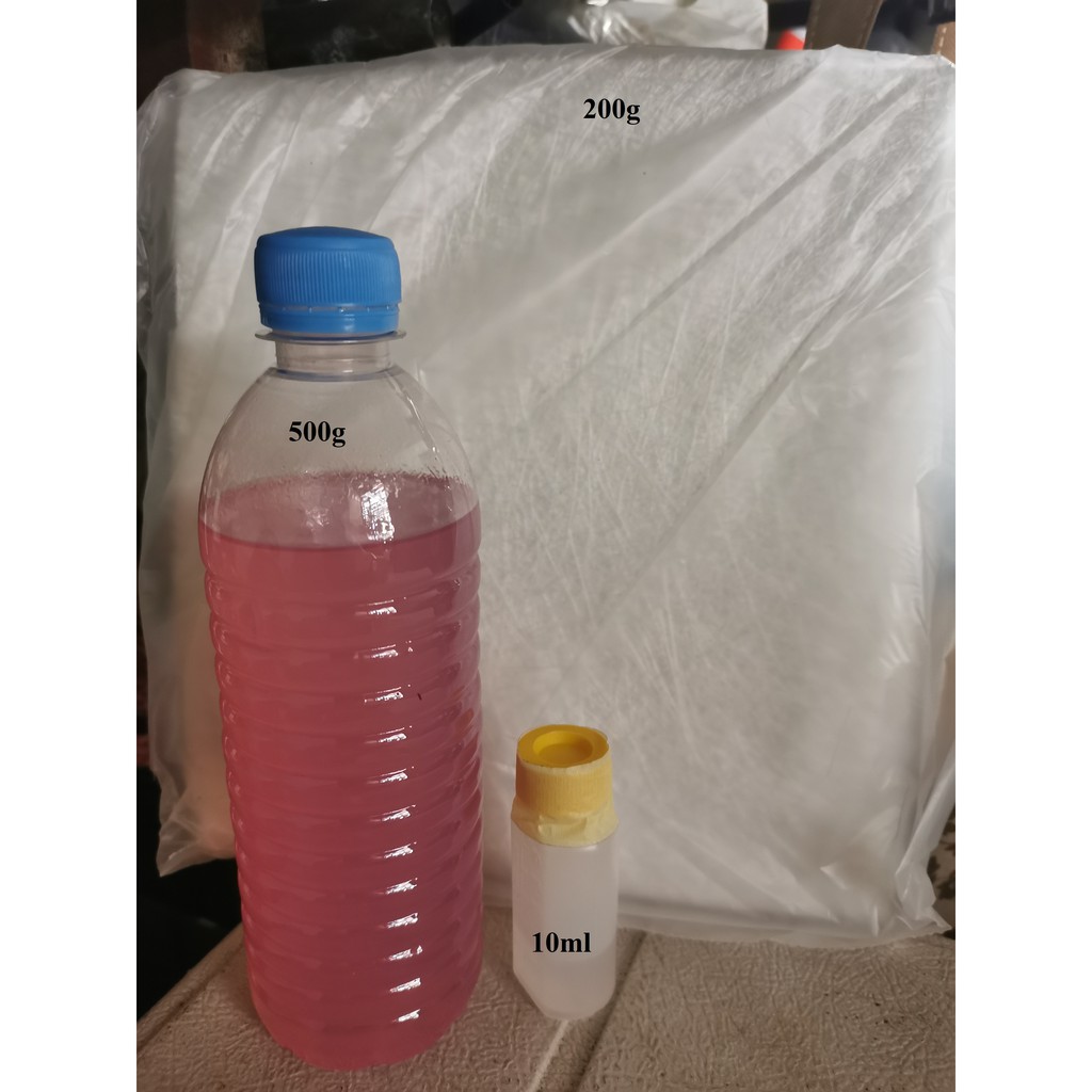 Fiberglass mat 200g + Resin 500g + Hardener 10ml Shopee Malaysia