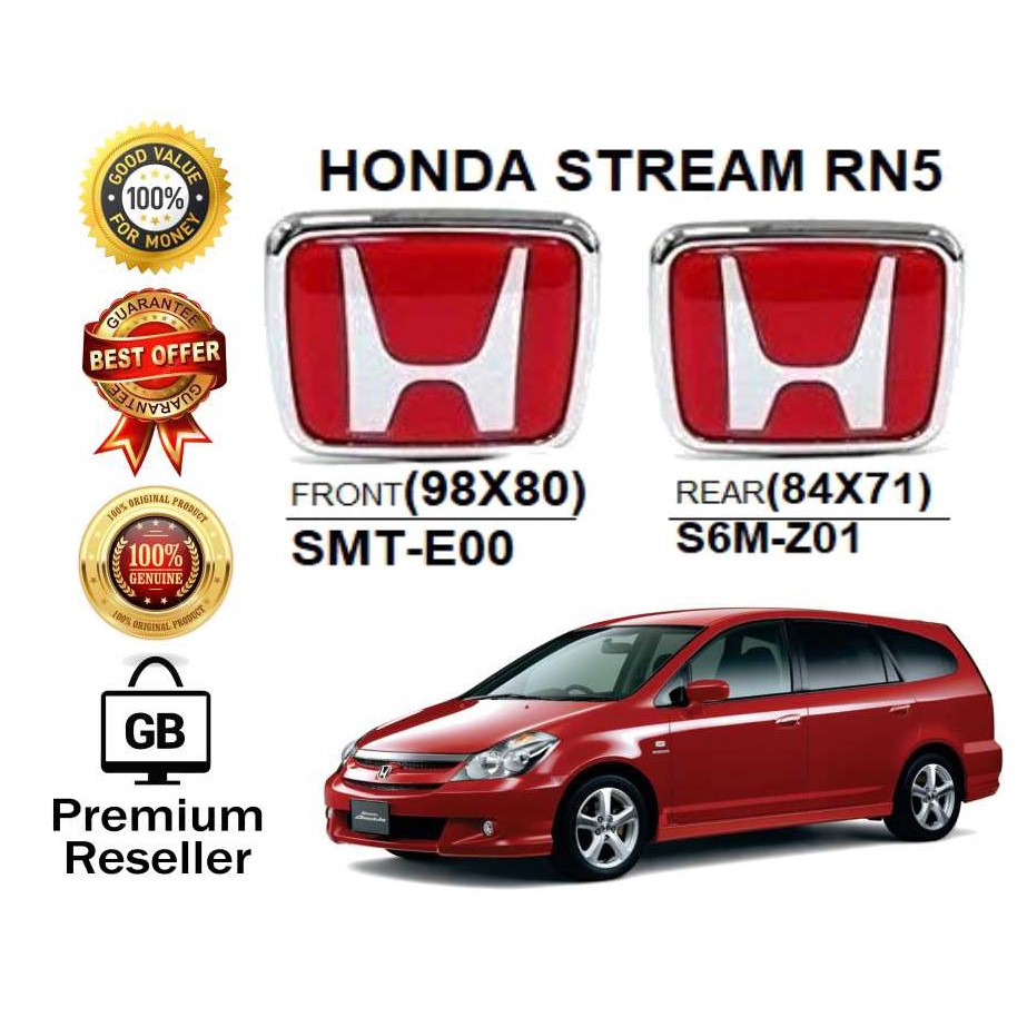 GB-Store 100% [ORIGINAL] HONDA STREAM RN5 LOGO FRONTu0026BACK LOGO 