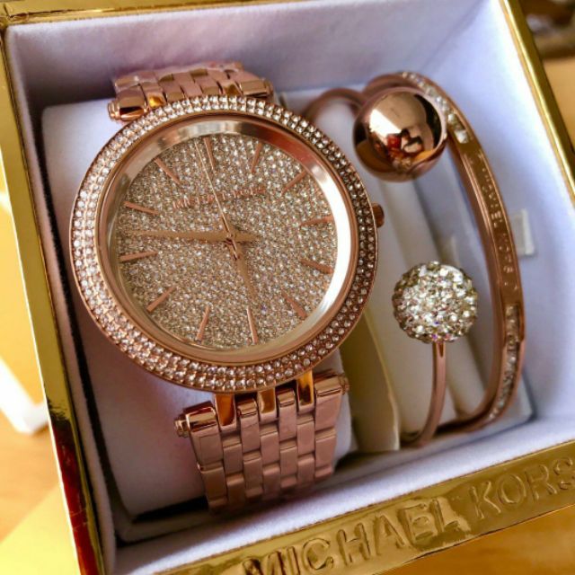 michael kors crystal pave watch