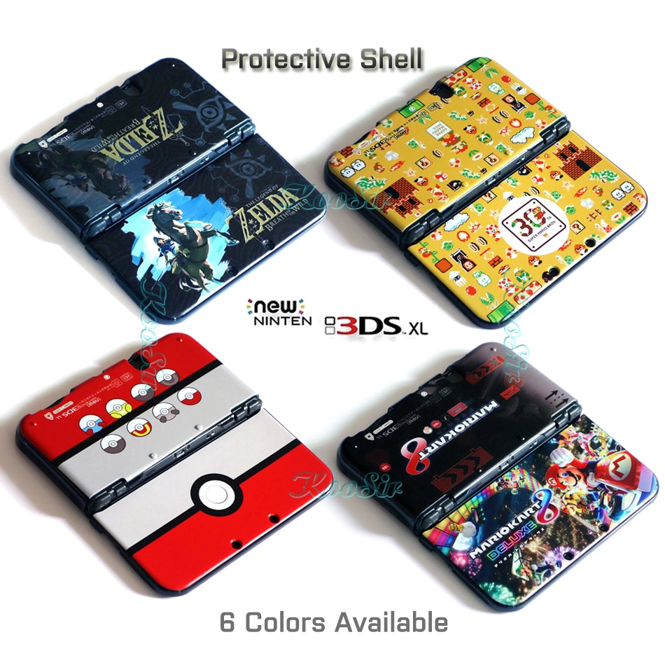 Protective Case For Nintend New 3ds Xl Ll Housing Pokeball Pikachus Pattern Shell Cover Skin For Nintendo New 3dsll Console Shopee Malaysia