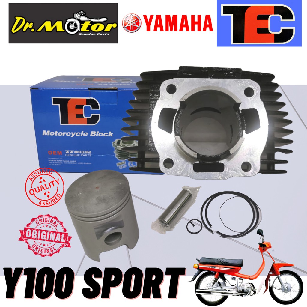 Buy Yamaha Y100 Sport Cylinder Block Set Blok Complete Piston Ring Pin Tec Standard Top Quality Seetracker Malaysia