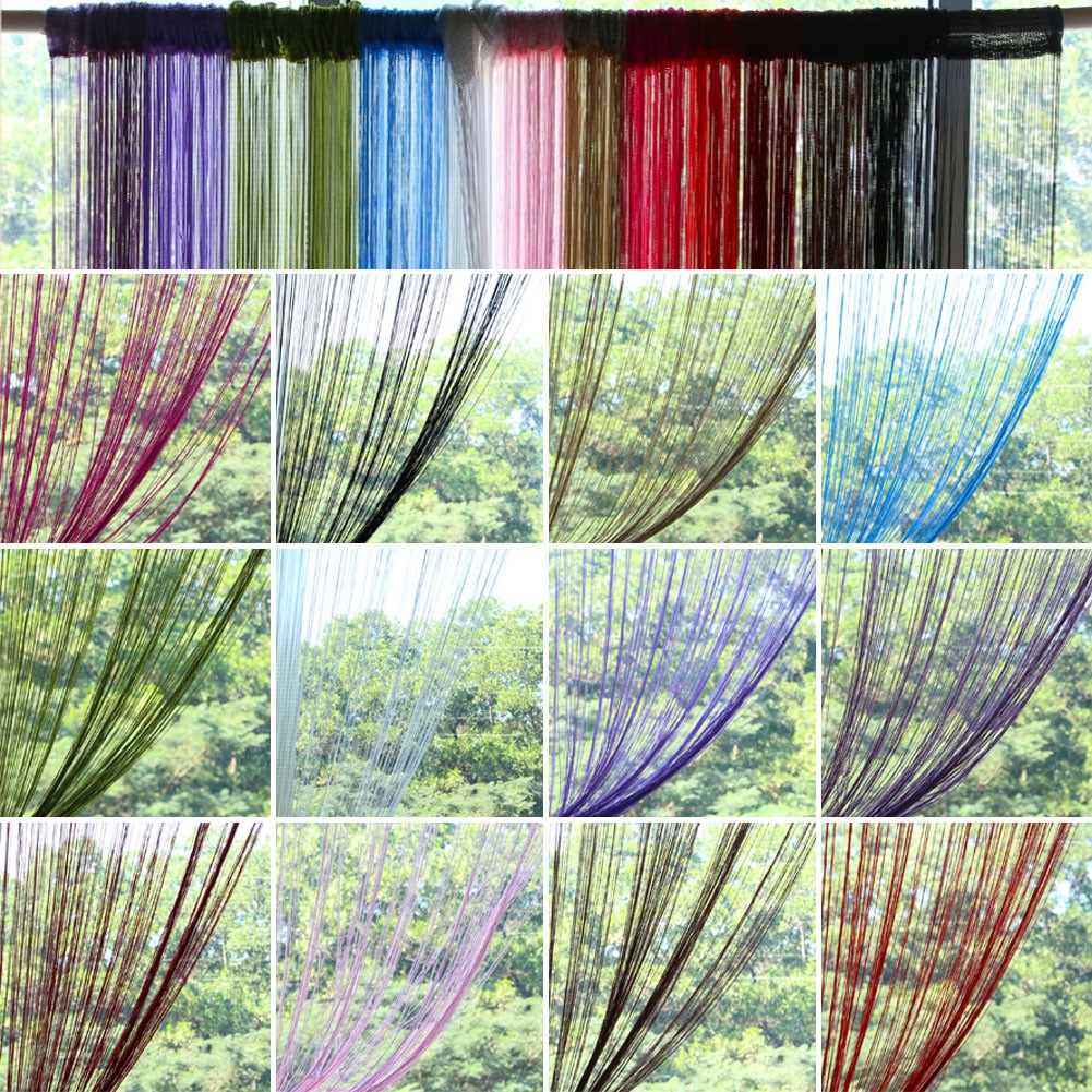Uni Line String Curtain Window Door Divider Sheer Curtain