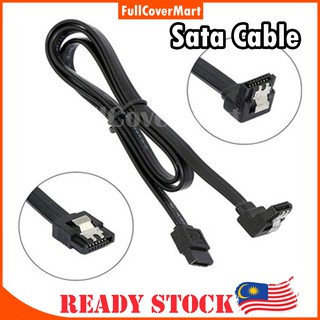 ⭐️READY STOCK MALAYSIA⭐️SATA 3.0 6Gbps L Shaped / Straight Serial ATA Data Cable SATA III With Clip For SSD HDD