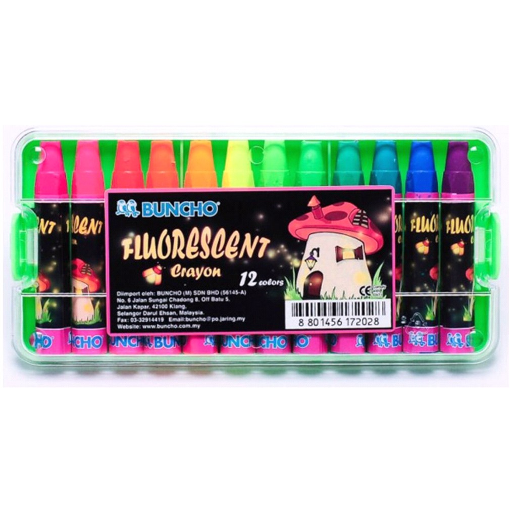 Buncho Fluorescent crayon Shopee Malaysia