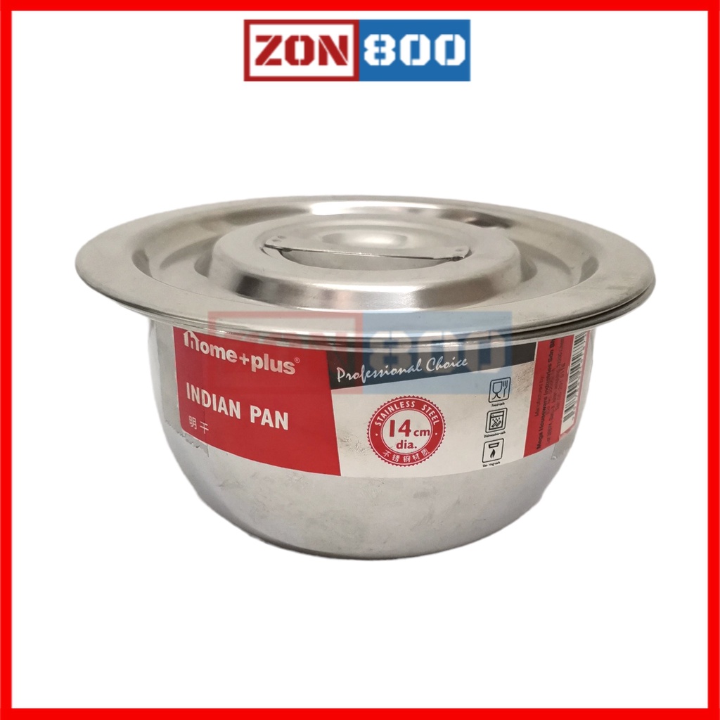 Stainless Steel Indian Pot Homeplus Home+Plus / Periuk Steel / Made In