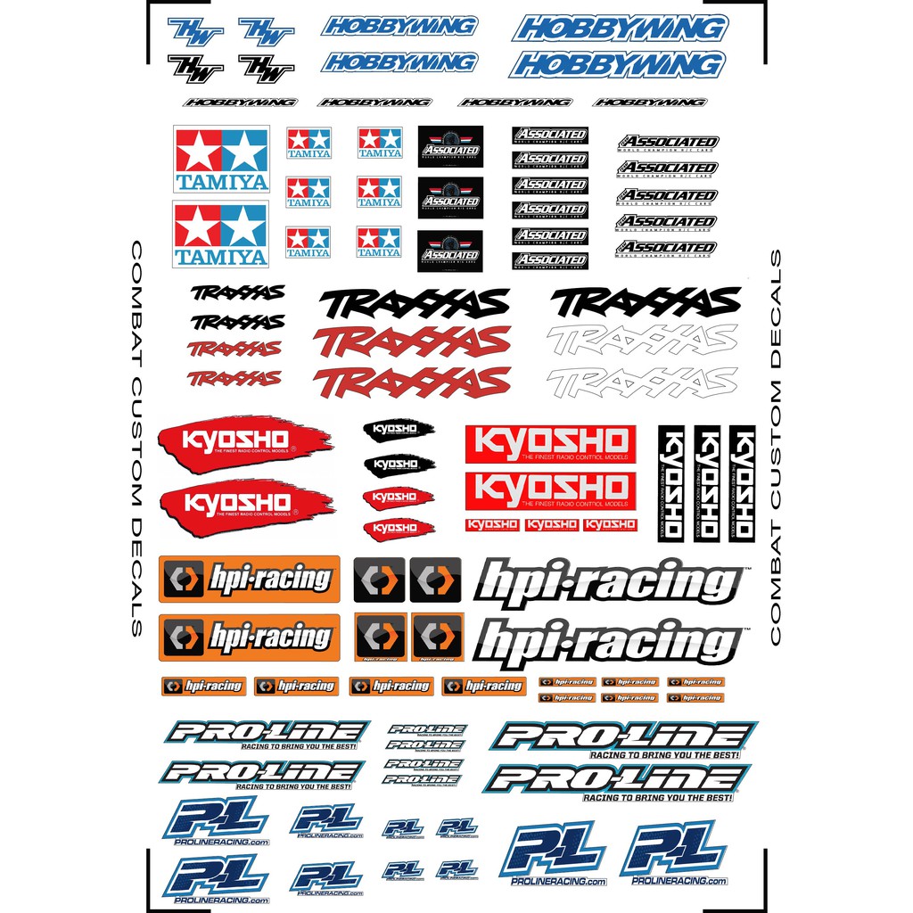 rc racing stickers