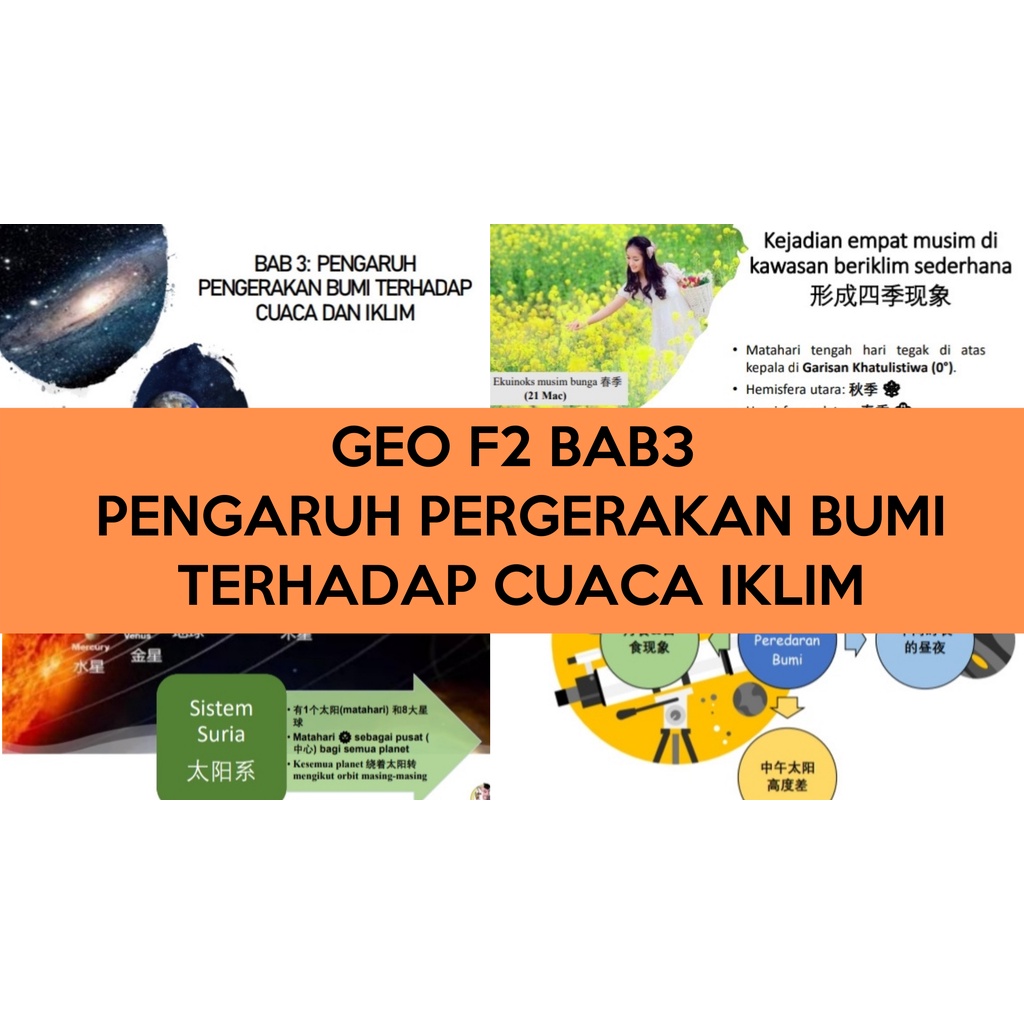 Talearn Edu Pt3 Geo F2 Bab3 Pengaruh Pergerakan Bumi Terhadap Cuaca Iklim 8 Pages Rujukan Nota Digital Shopee Malaysia