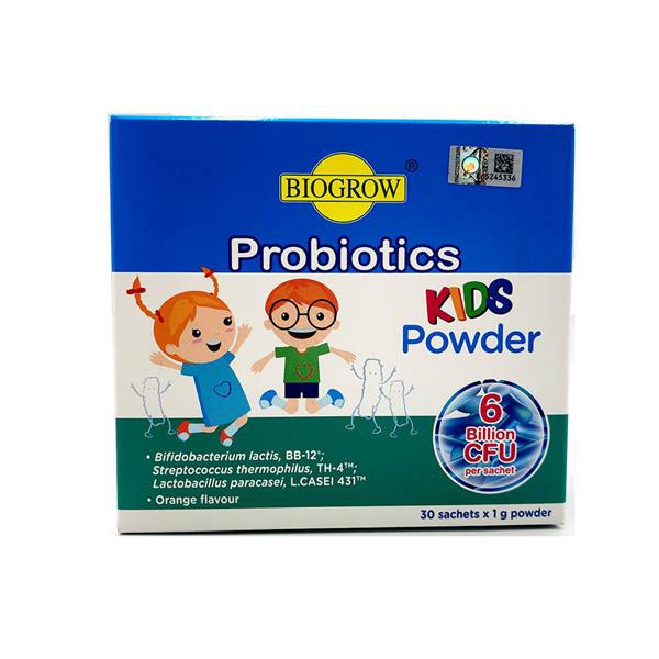 Biogrow Kids Probiotics Powder 6billion 30sachets (High Strength ...