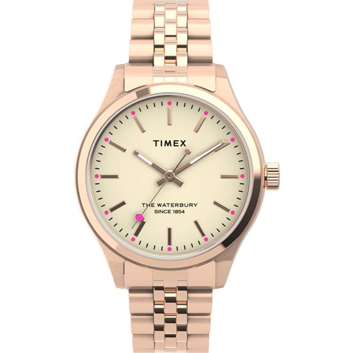 timex rose gold womens watch