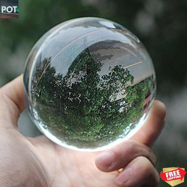 [LOCAL] Clear Glass Transparent Crystal Ball Healing Sphere Photography Photo Props Gifts