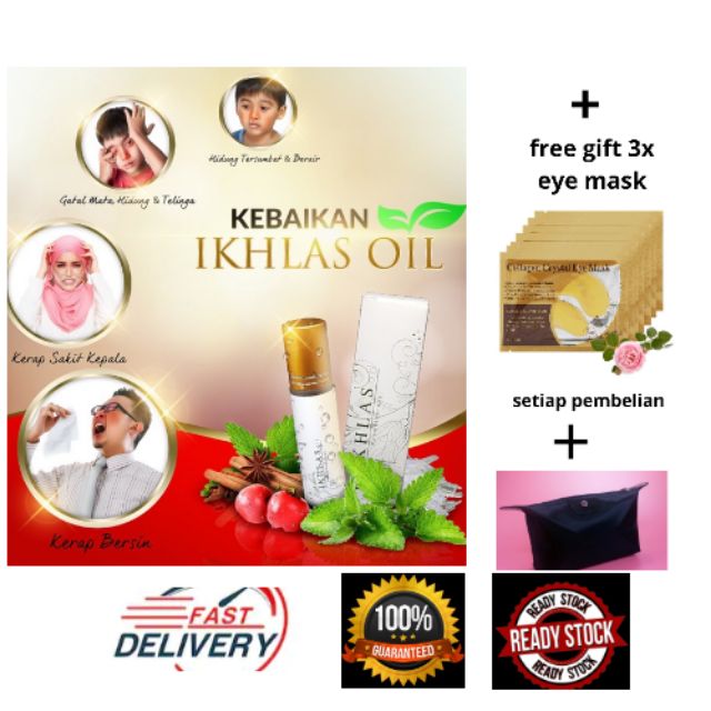 (READY STOCK)IKHLAS OIL UBAT RESDUNG AJAIB AROMA TERAPI 