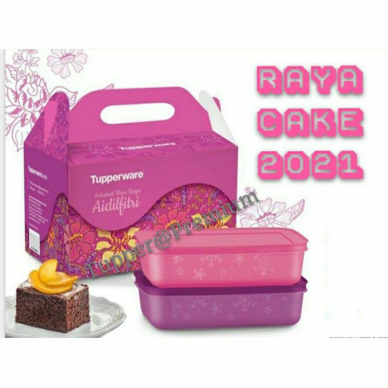 ❤️READY STOCK❤️Tupperware raya cake gift set 2021 1box come with box