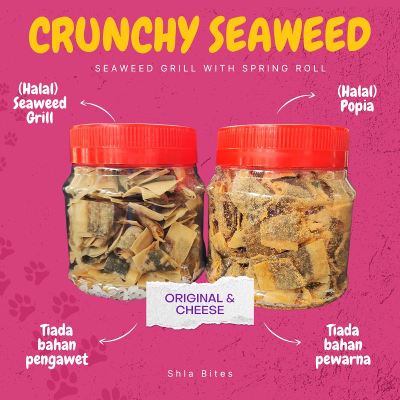 [Halal]Popia Seaweed/Popia Rumpai Laut Seaweed Halal Kerepek Shopee