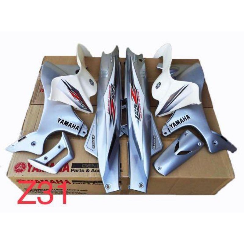 Coverset 125z 125zr Silver Sabit Silver Diamond Silver Robot Shopee Malaysia