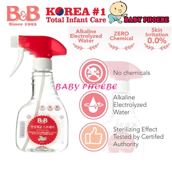 B&B Korea Baby Safe Disinfectant Spray 300ml (1pc) Shopee Malaysia