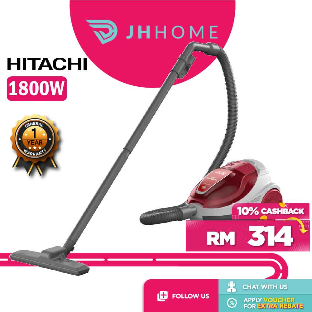 Hitachi Re Cylinder Cyclone Vacuum Cleaner (1800W) CvSf18 RE Shopee