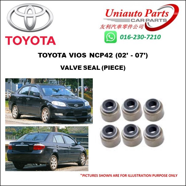 TOYOTA VIOS NCP42 (02' 07') VALVE SEAL (PIECE) Shopee Malaysia