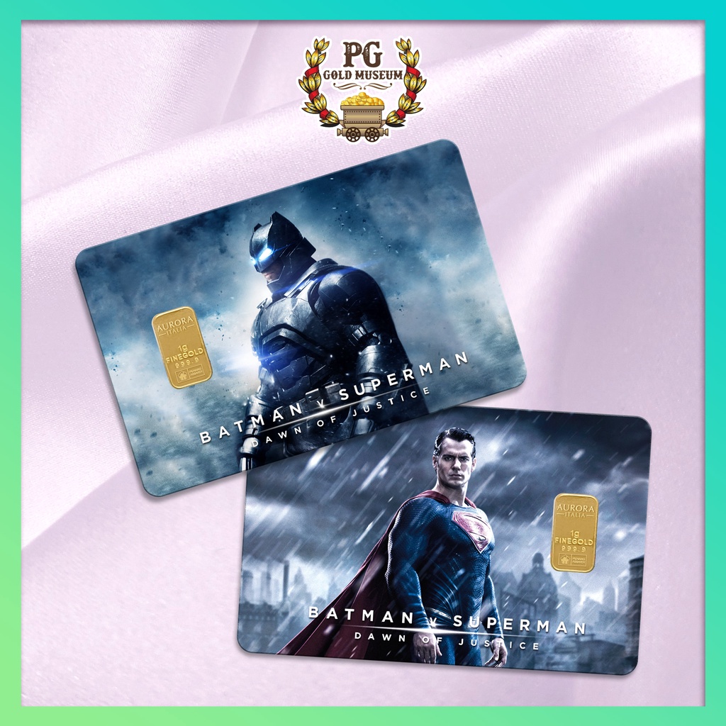 Aurora Italia's Unique Warner Brothers 1g Gold Bar (Au ) 24K Batman vs  Superman | Shopee Malaysia