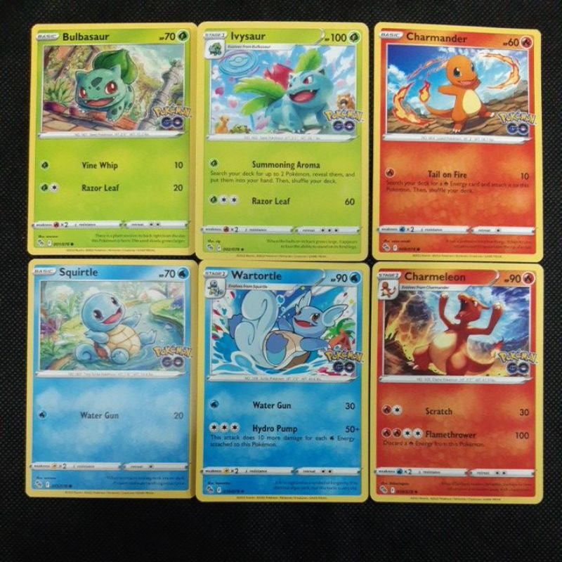 Pokemon Card TCG: Starter Pokemon Go: Bulbasaur/ Ivysaur/ Charmander ...