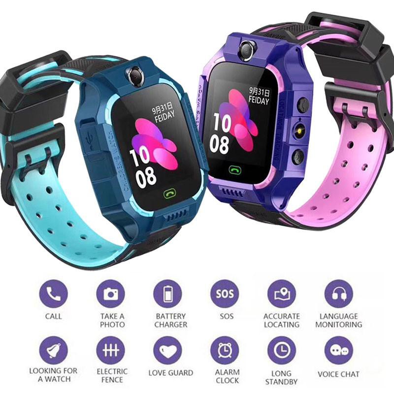 Z6 Kids Smart Watch Ip67 Deep Waterproof 2g Sim Card Gps Tracker Sos