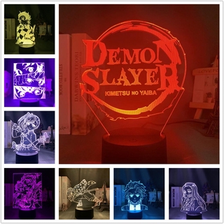 Demon Slayer Led Night Light Tanjirou Nezuko Zenitsu Touch Remote Colors Changing Bedside Lamp Home Decor Gift For Anime Fans Shopee Malaysia