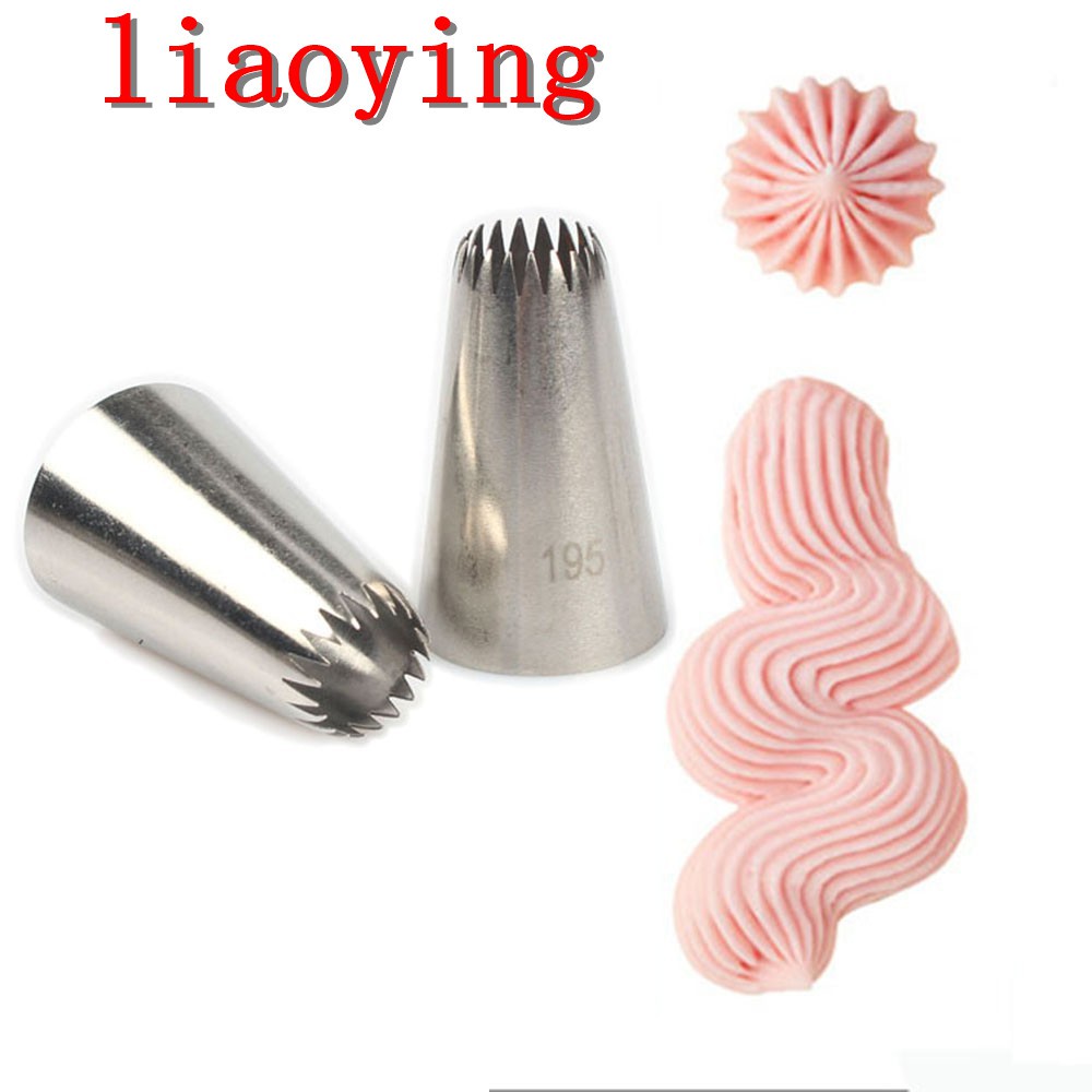 195 Steel Kitchen Accessories Russian Cupcake Pastry Tips Icing Piping Nozzles Shopee Malaysia