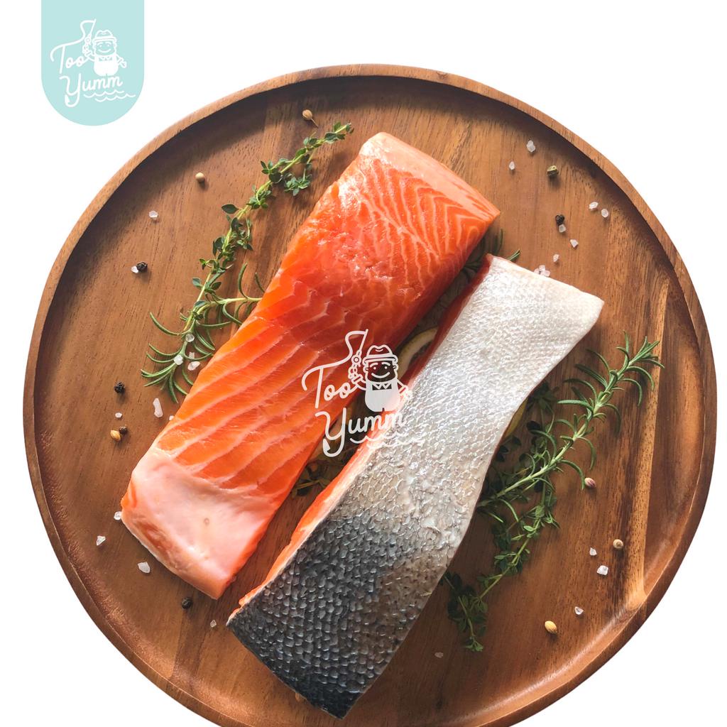 Half Fish Fresh Sashimi Grade Norwegian Salmon 挪威新鲜三文鱼 (1.2-1.8kg, 6-7 fillets)