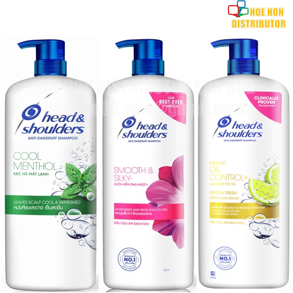 [Super Value] Head & Shoulders Hair Shampoo Cool Menthol Smooth & Silky ...