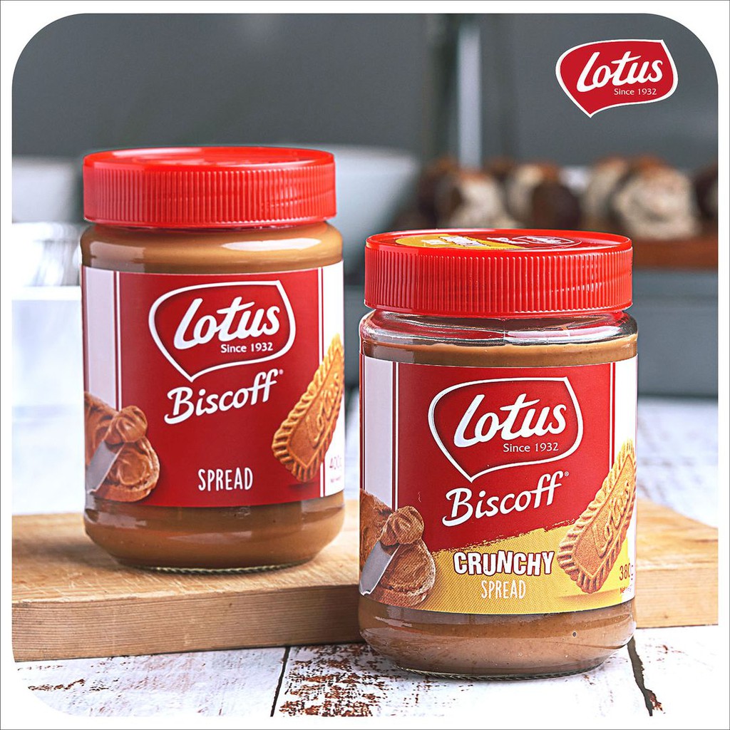 LOTUS BISCOFF SPREAD Smooth 400g 720g Crunchy 380g / LOTUS BISCOFF