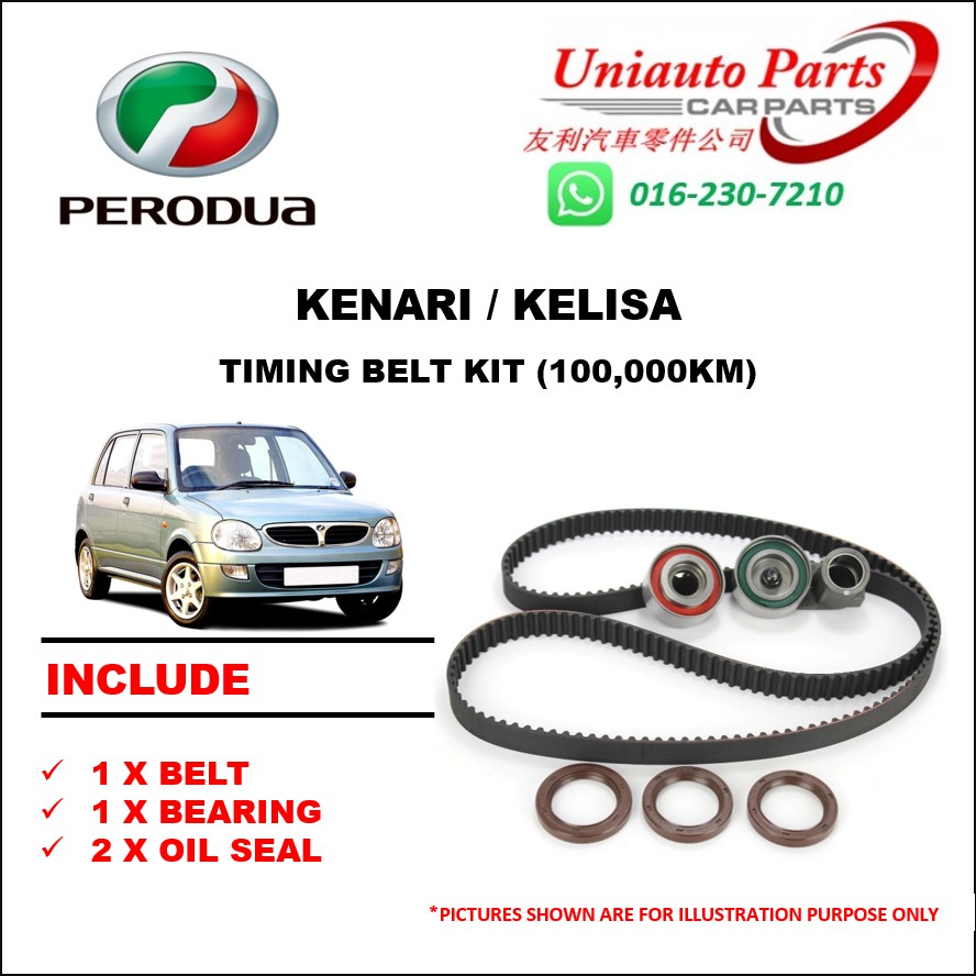 PERODUA KENARI / KELISA TIMING BELT KIT (100K)  Shopee 