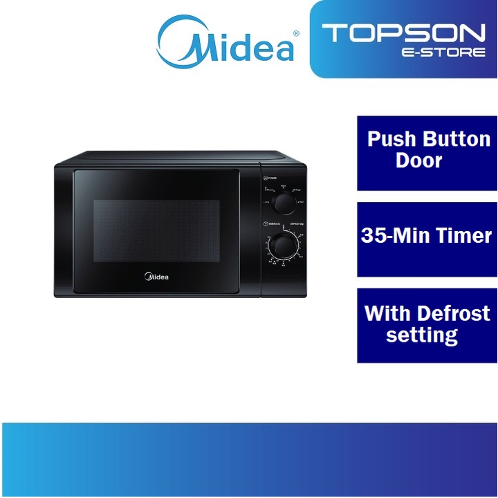 Midea 20L Electric Microwave Oven MM720CGE BLACK/WHITE | Shopee Malaysia