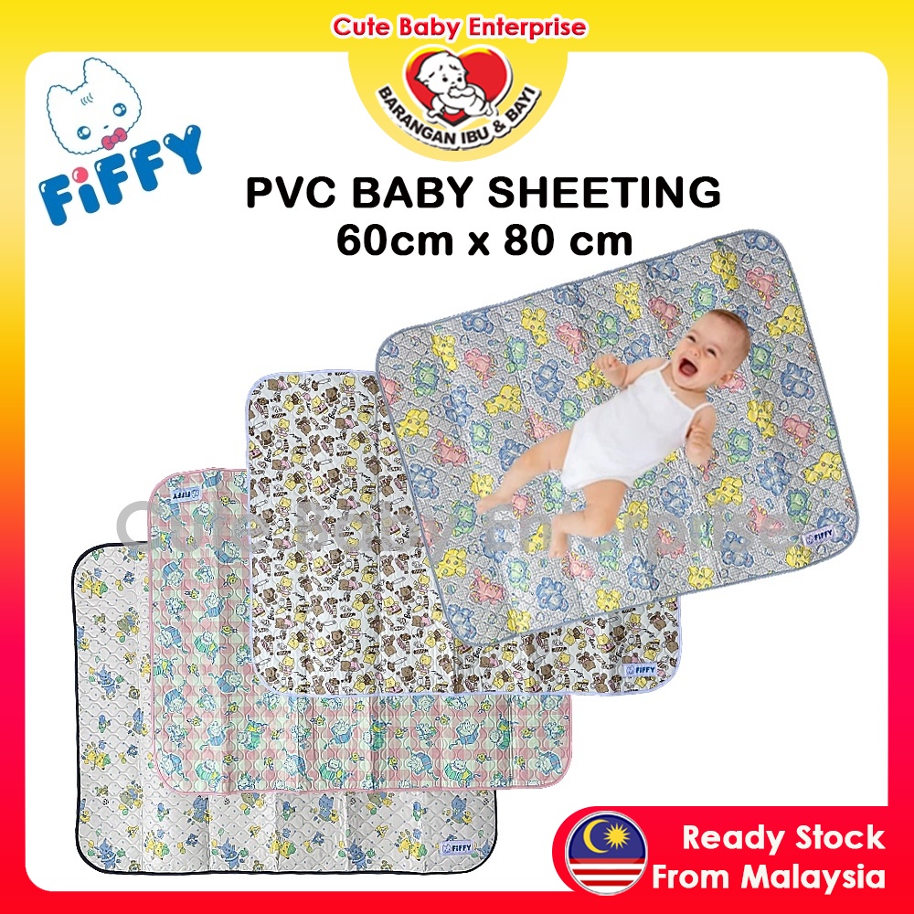 Fiffy PVC Baby Sheeting Baby Cot Sheet Diaper Change Sheet Getah Tilam