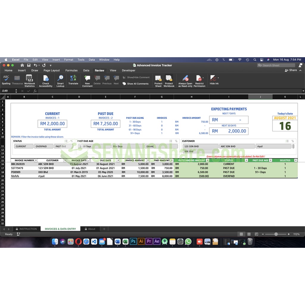 Report Account Summary Table 3 Joint Excel Template Excel Free Download Pikbest