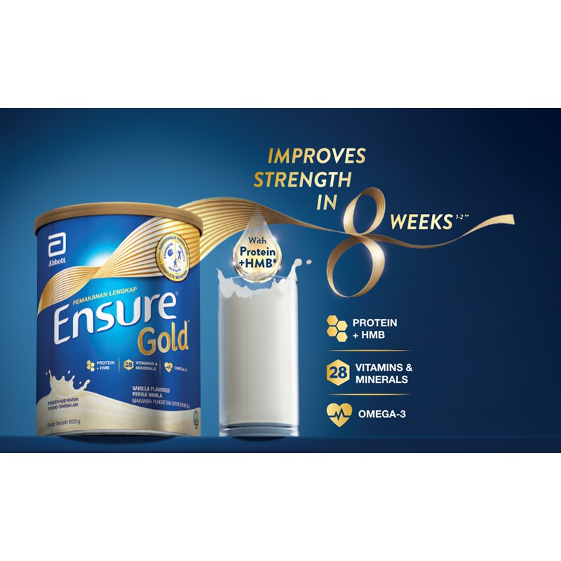 Ensure Gold Vanilla Adult Milk Powder 400g Shopee Malaysia