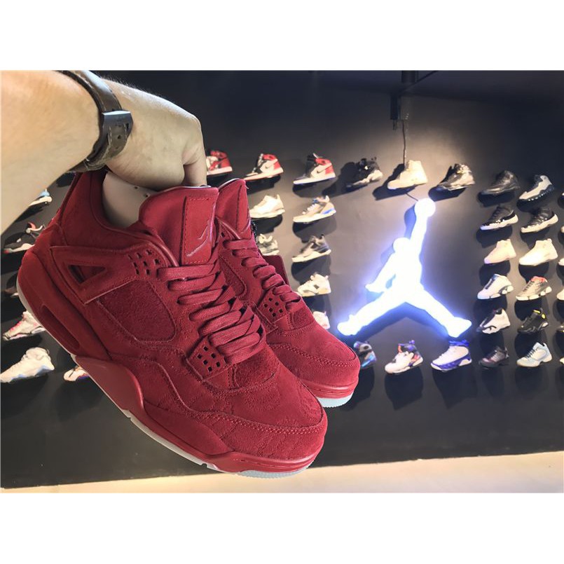 air jordan 4 red suede