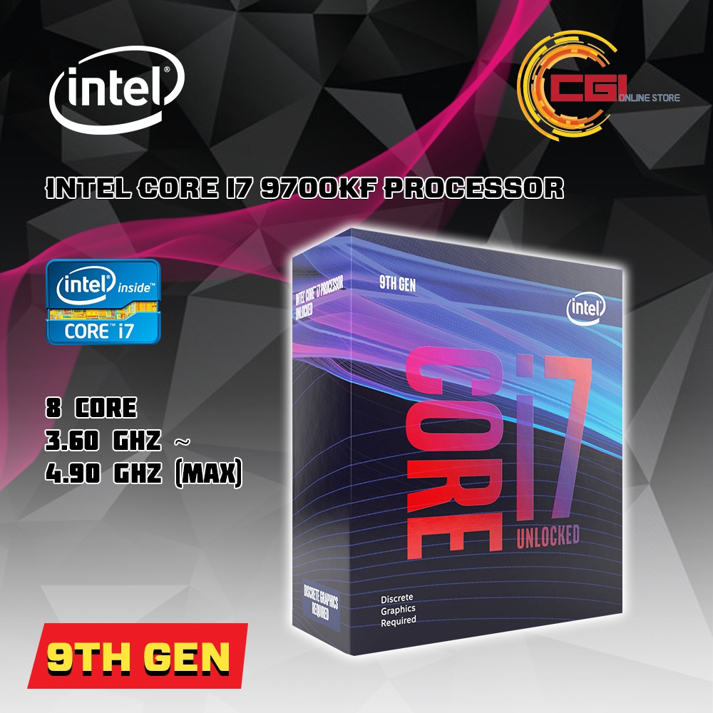 Intel Core I7 9700kf Processor Lga1151 Bxikf Shopee Malaysia