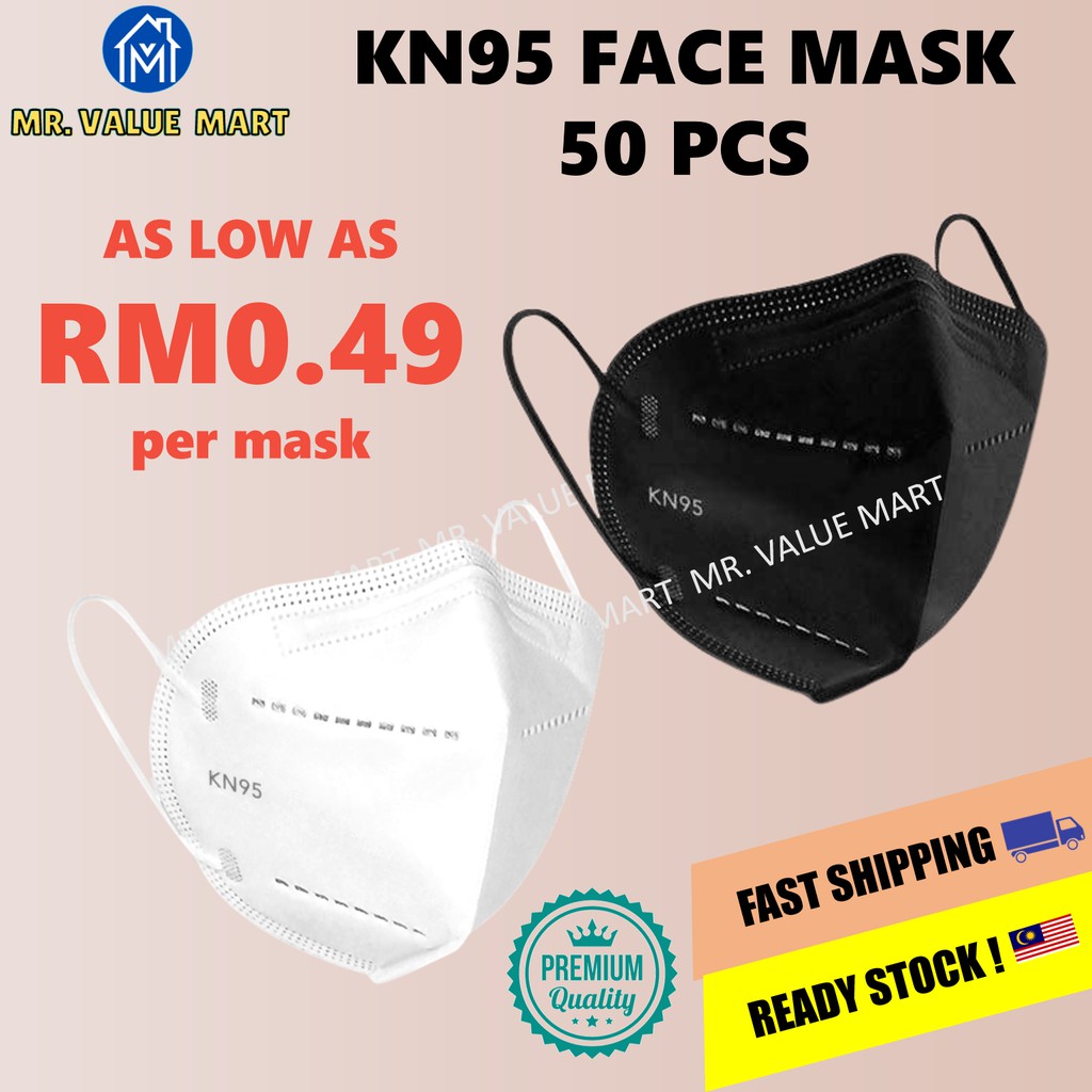 Kn95 N95 Face Mask 5 Ply 5 Layer Topeng Muka Penutup Muka Black Mask Shopee Malaysia