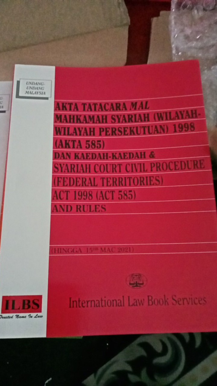 Akta Pentadbiran Undang Undang Islam Wilayah Wilayah Persekutuan 1993 Akta 505 Dan Kaedah Hingga 20hb Mac 2018 Shopee Malaysia